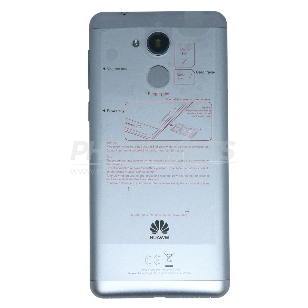 regeren Feat Fictief Back cover Huawei Nova Smart (DIG-L01) - Phoneparts