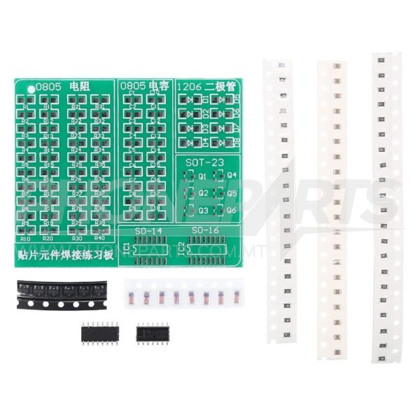 SMD SMT COMPONENTS SOLDERING PRACTICE KIT Phoneparts