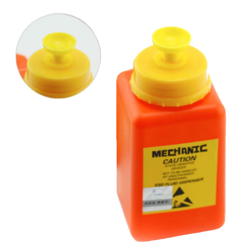 Mechanic ESD HDPE FLUID Dispenser ONE TOUCH PUMP (180ML) Phoneparts