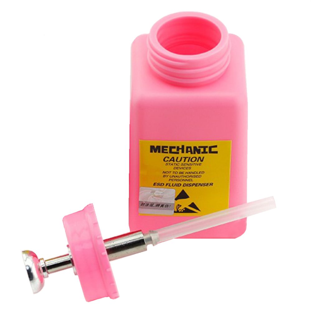 Mechanic ESD HDPE/METAL FLUID Dispenser ONE TOUCH PUMP (180ML) Phoneparts