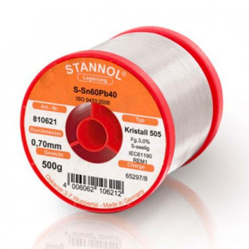 Soldering Wire Stannol Kristall 505 0,7MM 500gr - Phoneparts