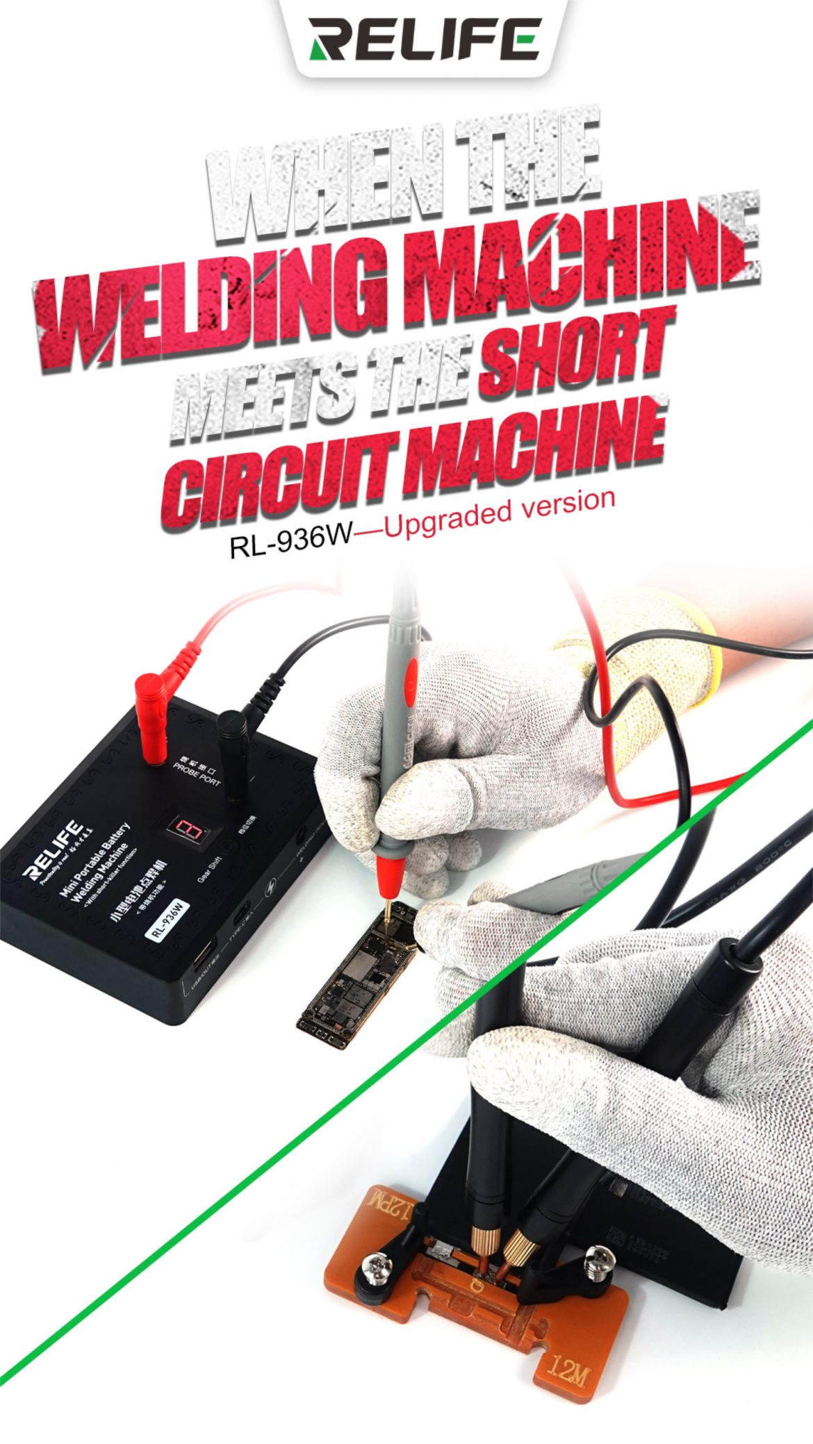 Relife RL936W Portable Batteries Welding/SHORT KILLER (UPGRADE VERSION