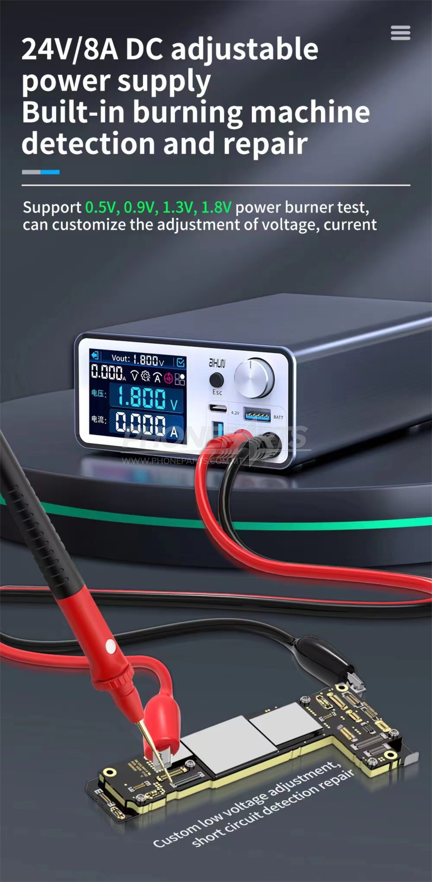 Jc aixun intelligent voltage regulator power supply p2408 6a