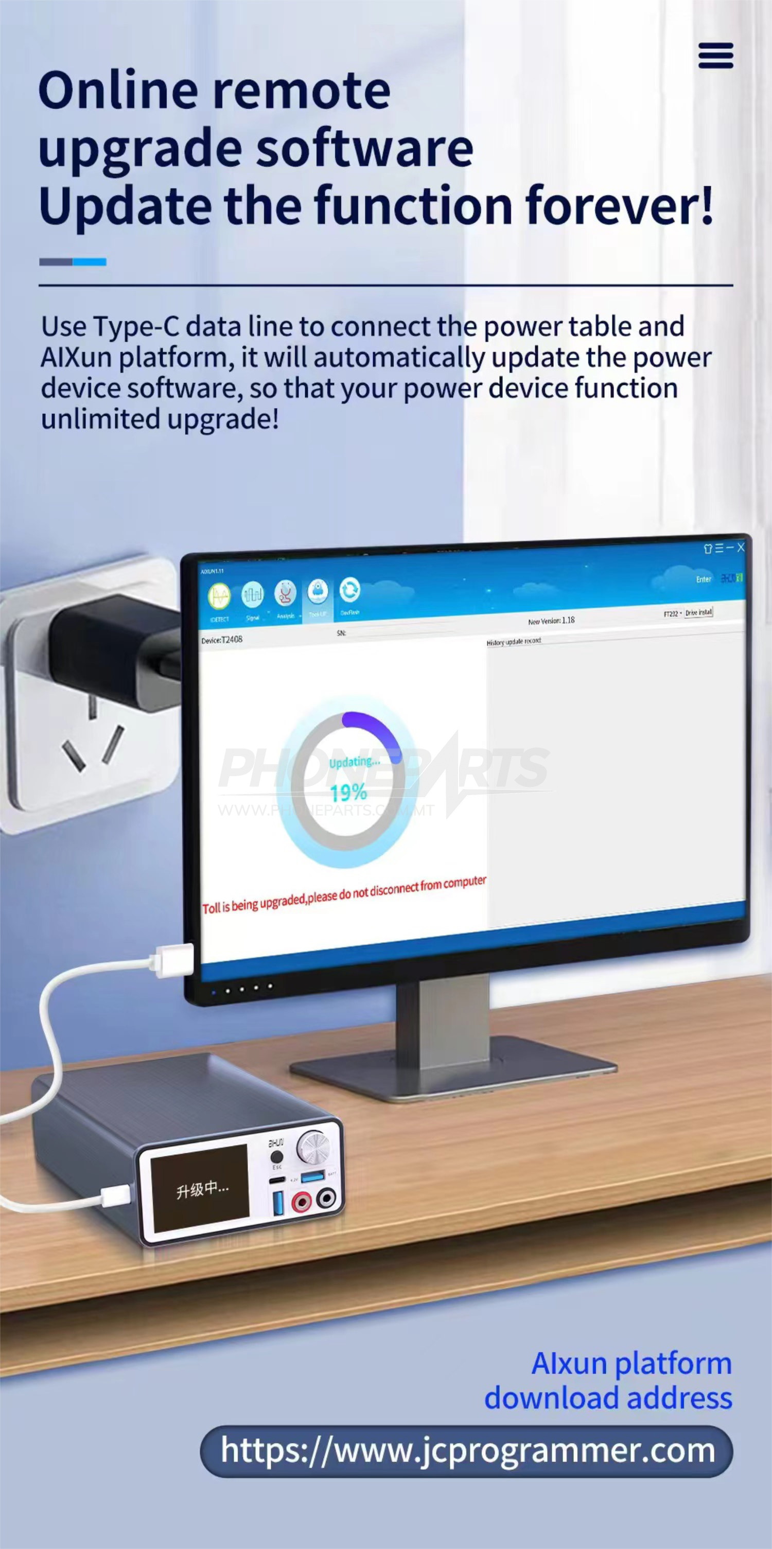 Jc aixun intelligent voltage regulator power supply p2408 7a