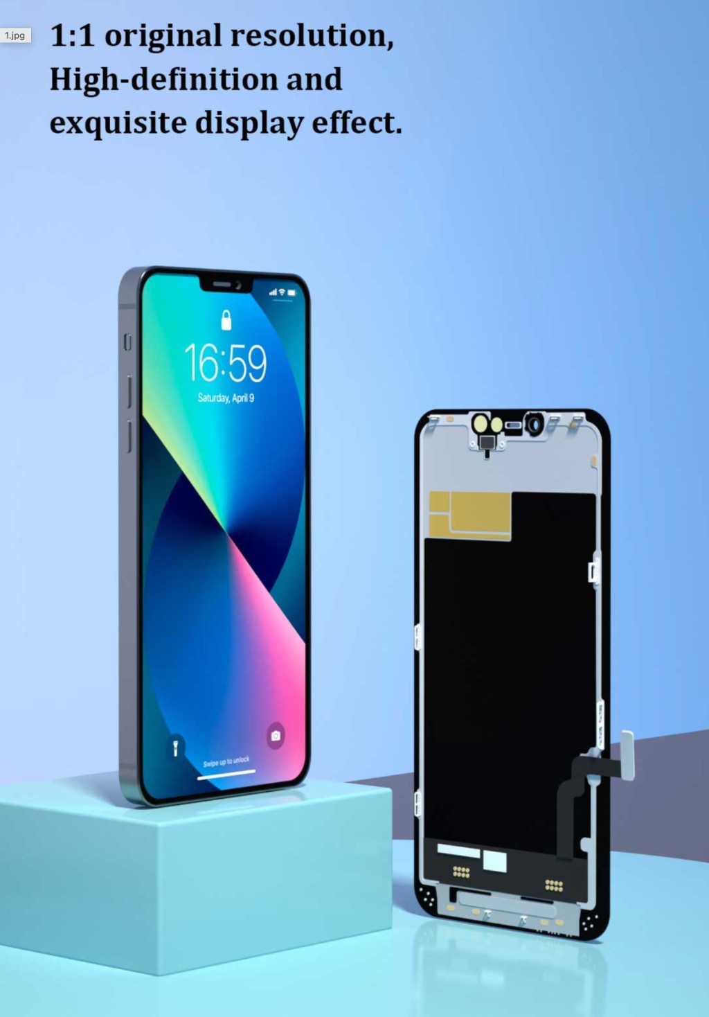 DISPLAY TOUCH IPHONE 13 COF (ZY) IC movable Phoneparts