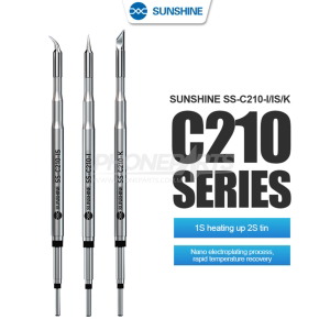 SUNSHINE C210 NANO ELECTROPLATING SOLDERING CARTRIDGE TIPS (I-IS-K)
