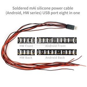 QIANLI MAI SOLDERED POWER CABLE ANDROID USB 8 IN 1