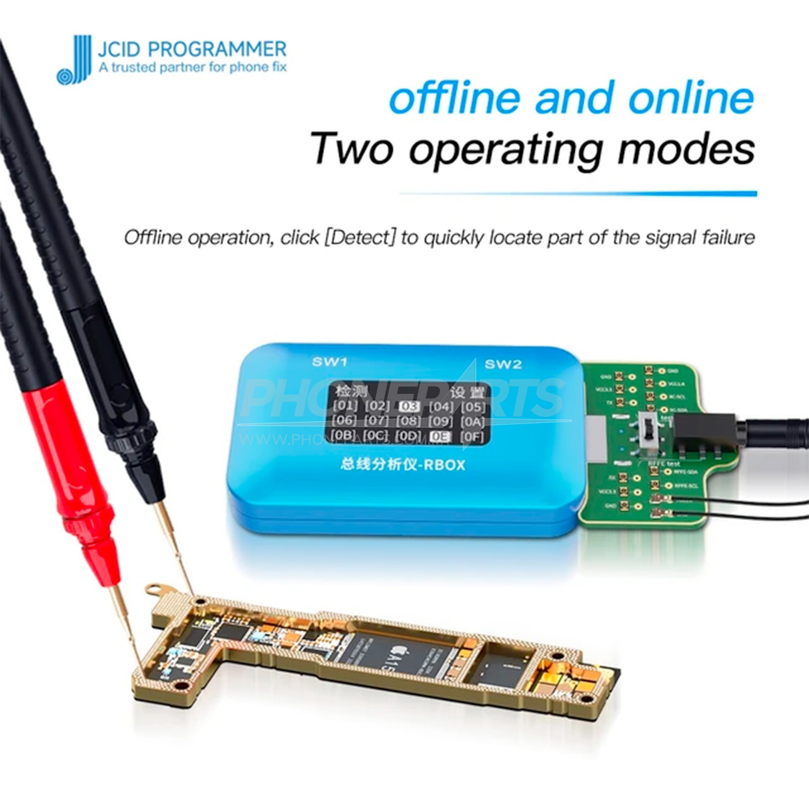 JCID rbox analyzer for iPhone & android signal faults detection ...