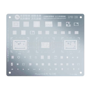 MIJING COMPLETE BGA REBALL STENCIL FOR IPHONE 15/15PLUS/15PRO/15PRO MAX