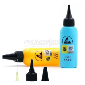 Antistatic Leakproof Alcohol Bottle Blue/Yellow (ESD)