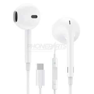 EARPHONE TYPE-C  FOR IPHONE 15 SERIES WHITE Colour (OEM)