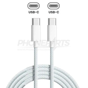 35W  Type-C Braided Fabric Charging Cable for iPhone 15/16 Series (1mt)