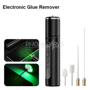 QIANLI ADJUSTABLE ANGLE ELECTRIC GLUE REMOVAL WITH LED GREEN DUST LIGHT