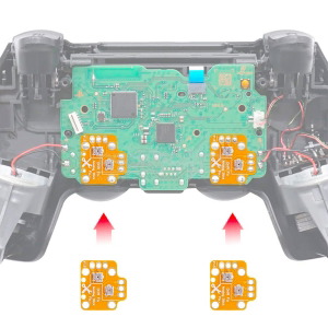 Drift fix controller analog stick fix mod for PS4, PS5 and Xbox One (orange)
