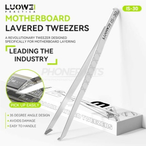 LUOWEI IS-30 Anti-slip design Motherboard Layered Tweezers And Chip Clamping
