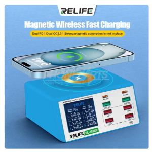RELIFE RL-309AW MAGNETIC WIRELESS FAST CHARGING PD QC3.0 8 PORTS 100W