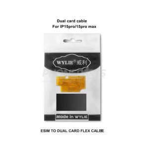 WYLIE BUILT-IN DUAL CARD RIBBON CABLE KIT FOR IPHONE 15 PRO/MAX US VERSION