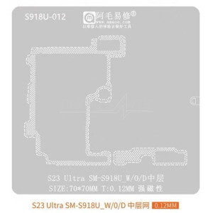 Amaoe S918U-012 Middle Layer BGA Reballing Stencil for Samsung S23 Ultra