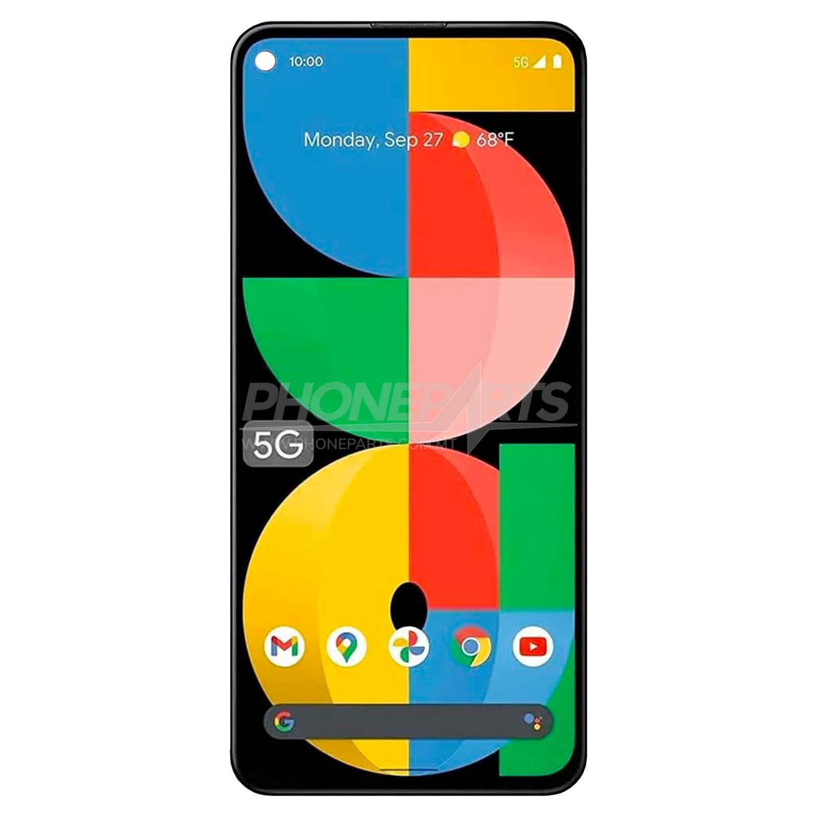 Display touch & frame Google Pixel 5A 5G (genuine) - Phoneparts