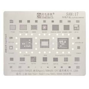 Amaoe Reballing Stencil For IC Chip For Samsung S22/ S22 Plus/ S22 Ultra
