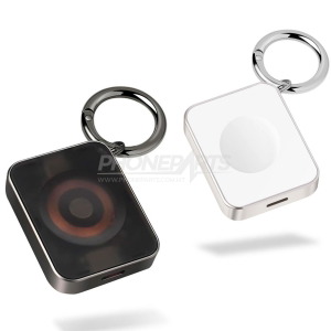 Portable magnetic Apple Watch charger with dual imput (Lightning & Type C)