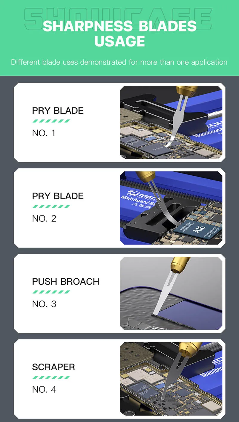 Mechanic 008 Sharpness Degumming Blade For Motherboard IC Maintenance ...
