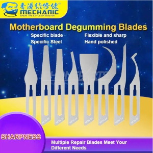Mechanic 008 Sharpness Degumming Blade For Motherboard IC Maintenance (8 pcs)