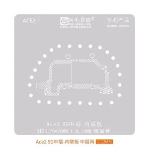 Amaoe 0.12mm Middle Layer inline Board Stencil for OPPO OnePlus Ace2 5G