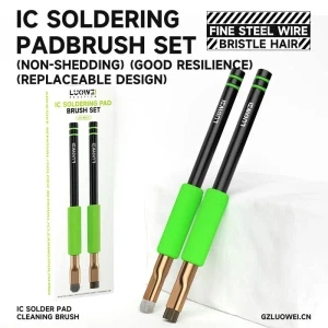 Luowei LW-BR01 Motherboard IC Chip Solder Pad Glue Removal Cleaning Brush Set