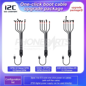 I2C P30 Digital Power Supply One Click Boot Cable for iPhone 8-15 Pro Max