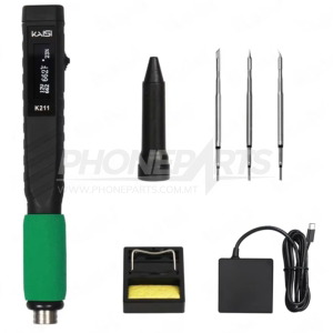 PORTABLE USB ELECTRIC SOLDERING IRON K211 (3 PCS C210 IRON TIPS INCLUDED (I/IS/K)