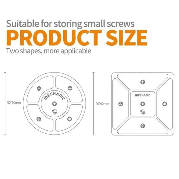 mechanic-scr-portable-magnetic-pad-for-screws-storage-set-a4 Mechanic SCR Portable Magnetic PAD for Screws Storage (SET 8 PCS)