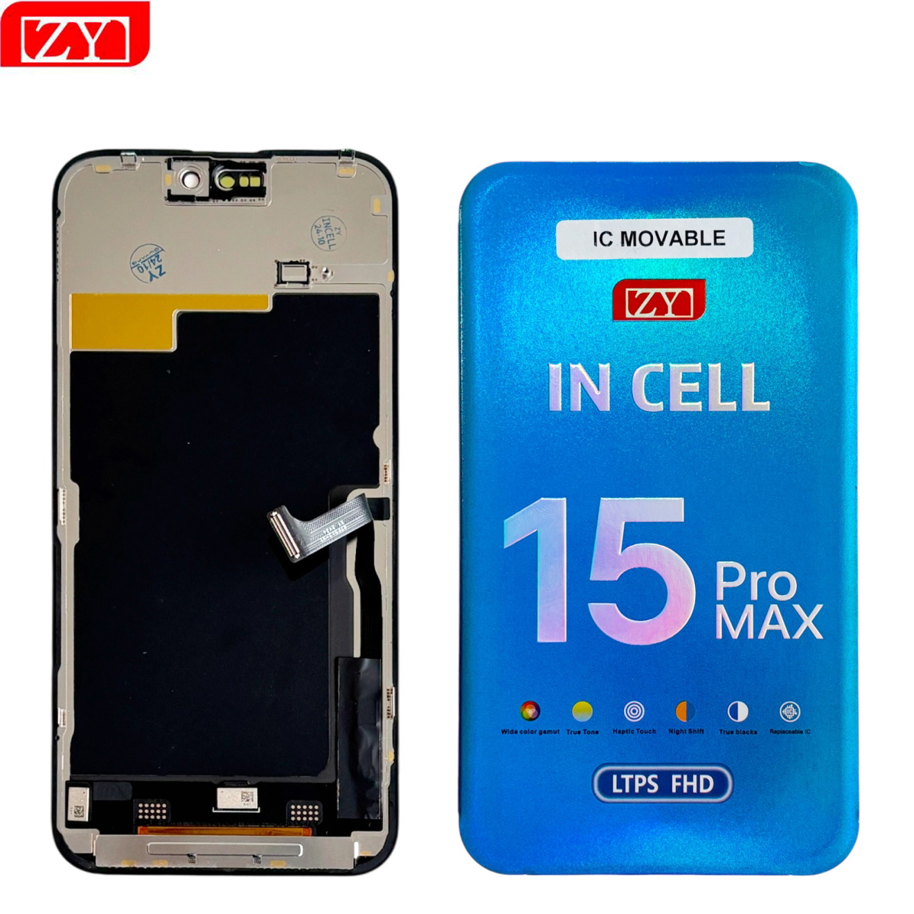 IPhone 15 Pro Display + Touchscreen -Modul (Incell-TFT