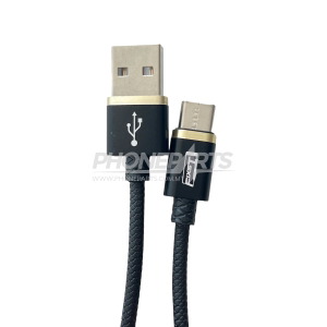 FAST CHARGING-DATA CABLE USB/TYPE-C (1MT) SKIDPROOF TPE EMBOSSED