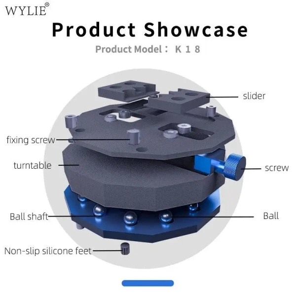 WYLIE 360-Degree Rotating Circular Repair Fixture - Phoneparts