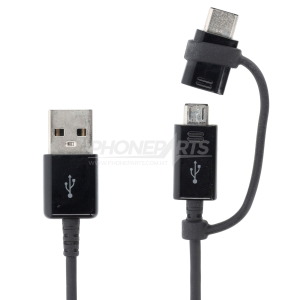 EP-DG950DBE data cable combo micro-usb type-c (black) Samsung factory bulk