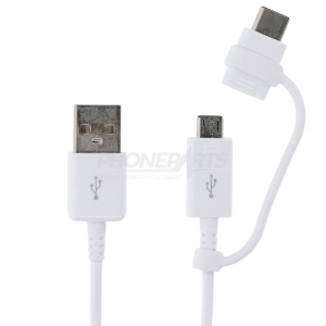 EP-DG930DWE data cable combo micro-usb type-c (white) Samsung factory bulk