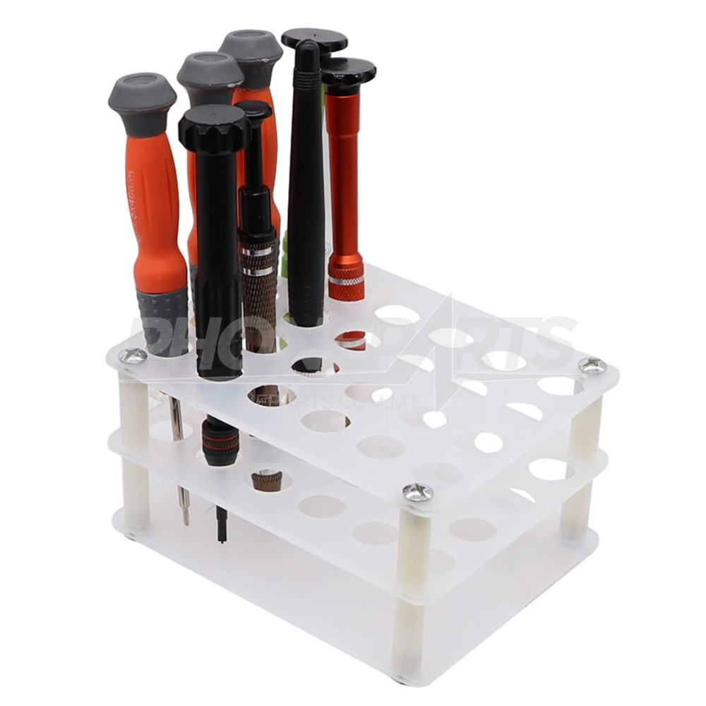Screwdriver Plastic Racking SCREWDRIVERS STORAGE RACK (ACRYLIC/24 SPACES) - Phoneparts