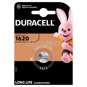 Duracell battery button lithium 3V CR1620 DL1620