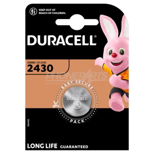 Duracell battery button lithium 3V CR2430 DL2430