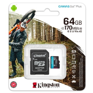 Kingston Canvas Go! Plus 64gb SDCG3/64GB