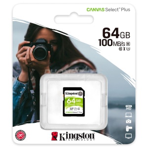 Kingston Canvas Select Plus SD card 64gb SDS2/64GB