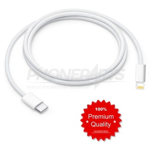 Apple Lightning Fast Charging Cable – iPhone Type-C Charger, Fabric Coated, Premium Quality