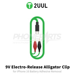 2UUL PW03 9V Electro-Release Alligator Clip iPhone 16 Series Battery Adhesive Removal