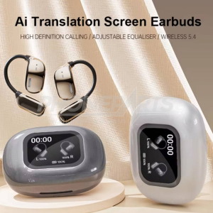 AI-Powered Wireless Sports Headphones | Real-Time Translation & Touch Display