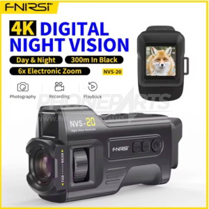 FNIRSI NVS-20 4K HD Monocular – Digital Night Vision, 6X Zoom, 300m Viewing Range