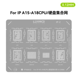 Luowei 0.12MM Stencil for IP A15 - A18 CPU