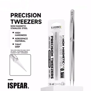 Luowei IS-40 Non-Magnetic Cloud-Probing Tweezers For Flying Wire Chips IC