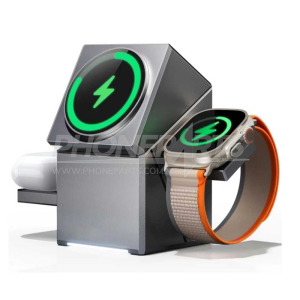 CubeTrick X Qi2 15W 3-in-1 Magnetic Wireless Charging Station for iPhone AirPods  iWatch