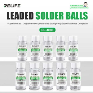 RELIFE RL-403B LEADED SOLDER BALLS 25.000 PCS (SIZE 0.2/0.65MM)
